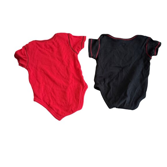 Ohio State Buckeyes Baby Onesie Set Of 2 Red & Black 12M - Picture 4 of 5